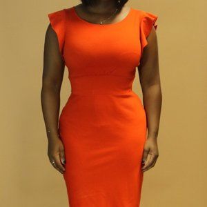 Body con orange Limited dress